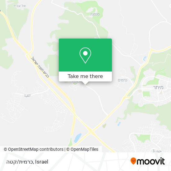 כרמית/קטה map