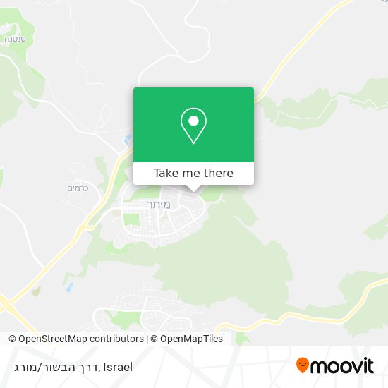 דרך הבשור/מורג map