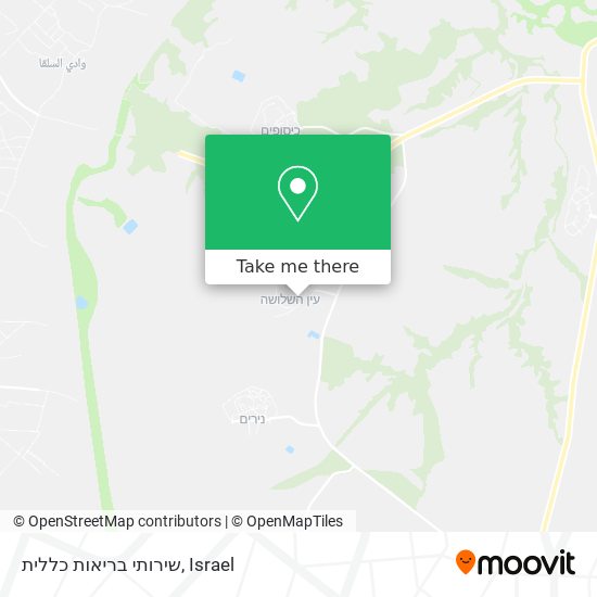 שירותי בריאות כללית map