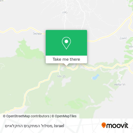 מסלול המתקנים החקלאיים map