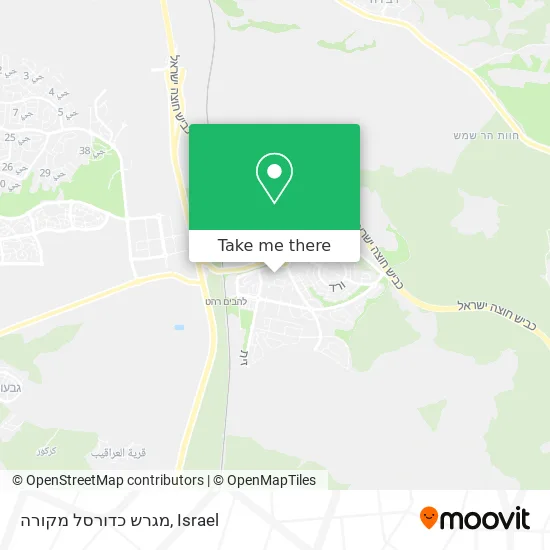 מגרש כדורסל מקורה map
