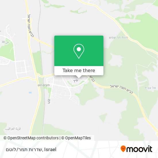 Карта שדרות תמר/לוטם