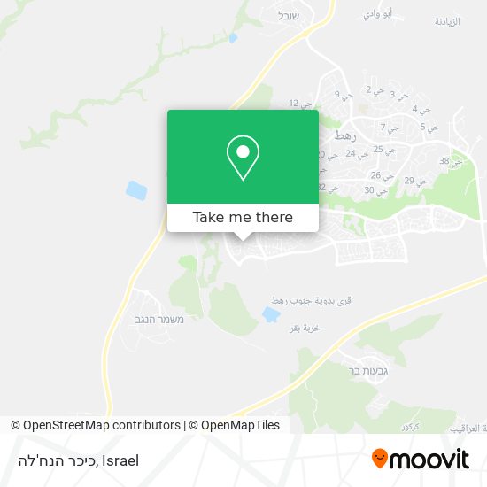 Карта כיכר הנח'לה