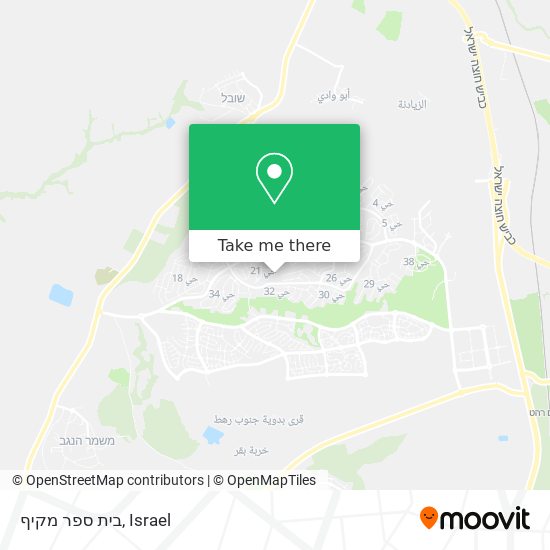 בית ספר מקיף map