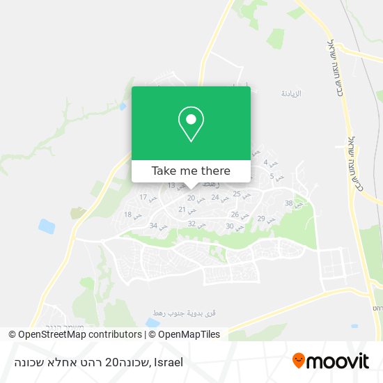 שכונה20 רהט אחלא שכונה map