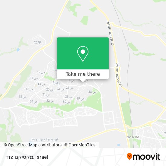 מקסיקנו פוד map