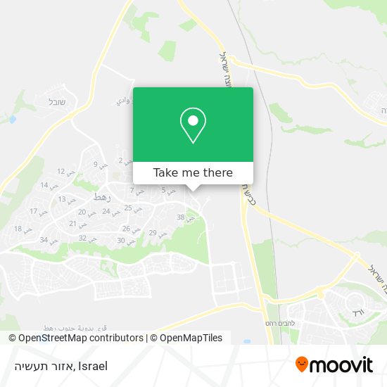 אזור תעשיה map