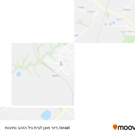 Карта דיור מוגן לבית גיל הזהב נתיבות