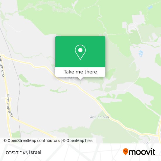 יער דבירה map