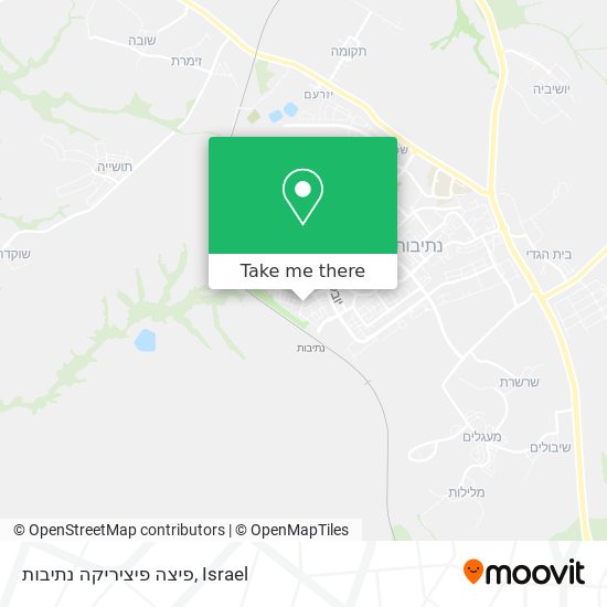 פיצה פיציריקה נתיבות map