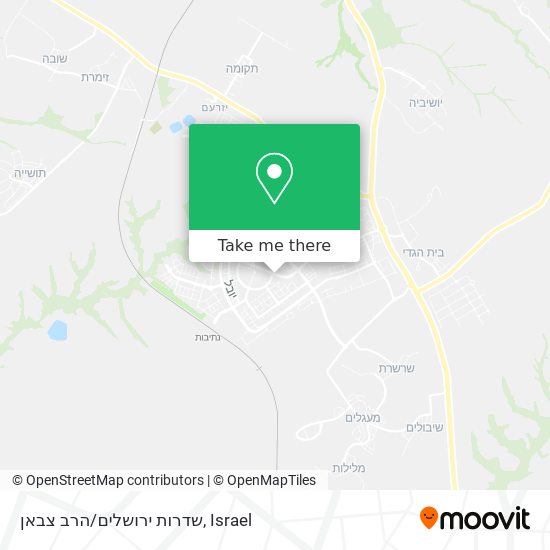 Карта שדרות ירושלים/הרב צבאן