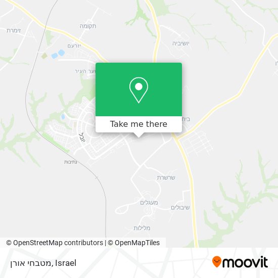 מטבחי אורן map