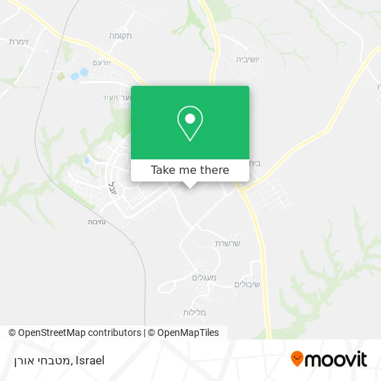 Карта מטבחי אורן