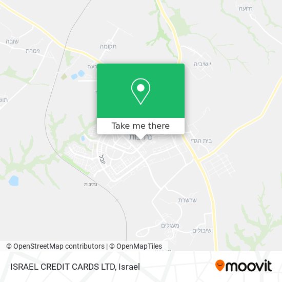 Карта ISRAEL CREDIT CARDS LTD