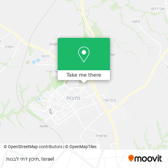 תיכון דתי לבנות map