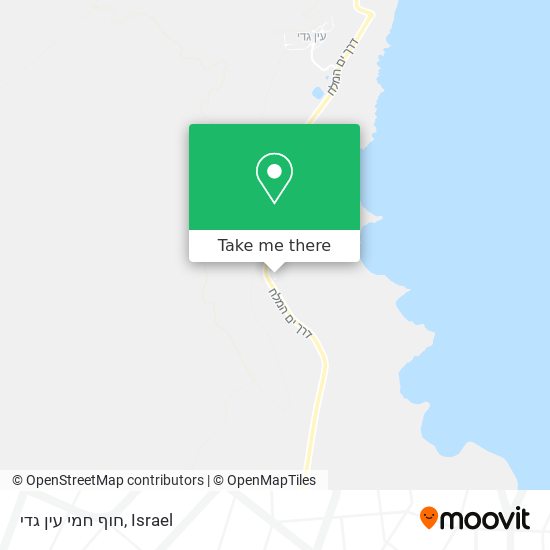 חוף חמי עין גדי map