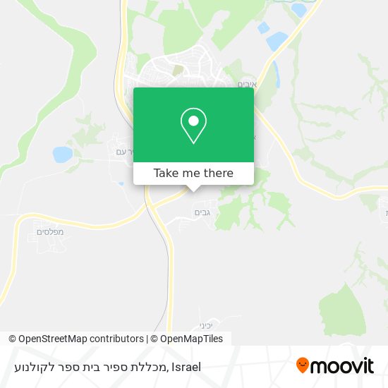 מכללת ספיר בית ספר לקולנוע map