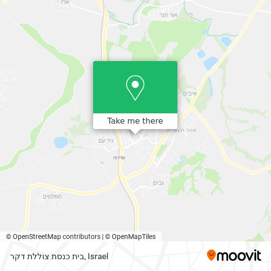 בית כנסת צוללת דקר map