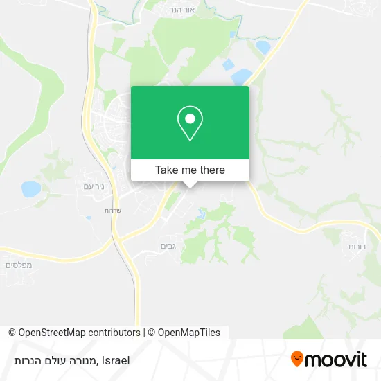Карта מנורה עולם הנרות