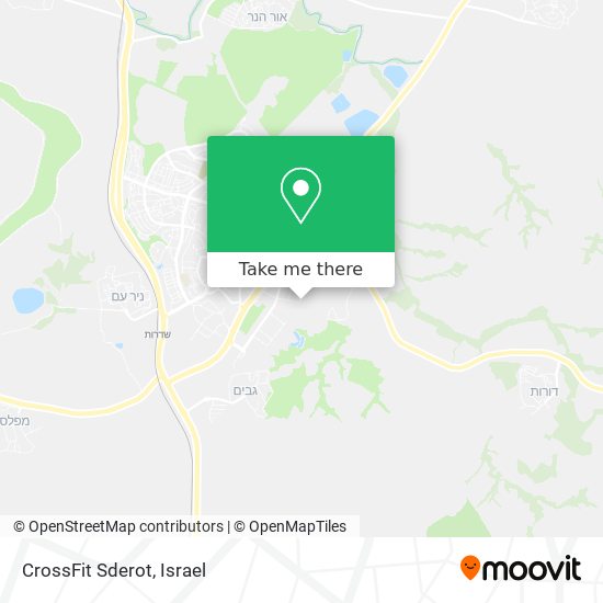 CrossFit Sderot map