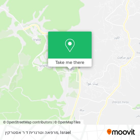 מרפאה וטרנרית ד ר אסטרקין map