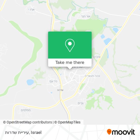 עיריית שדרות map