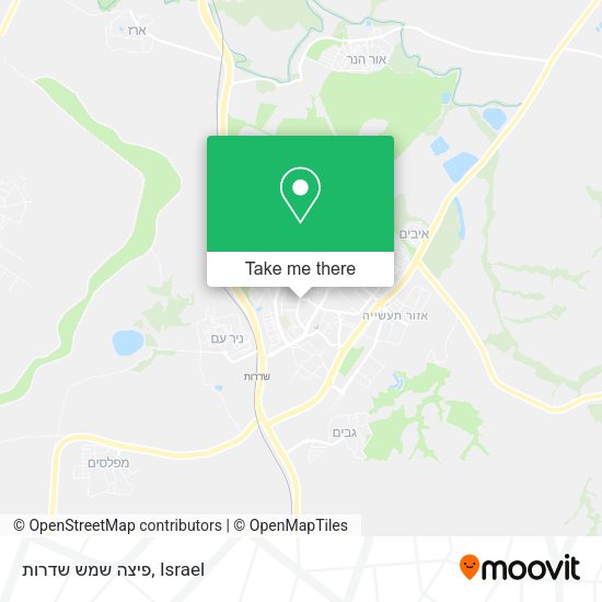 פיצה שמש שדרות map
