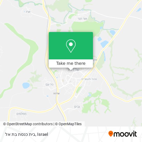 בית כנסת בת אל map