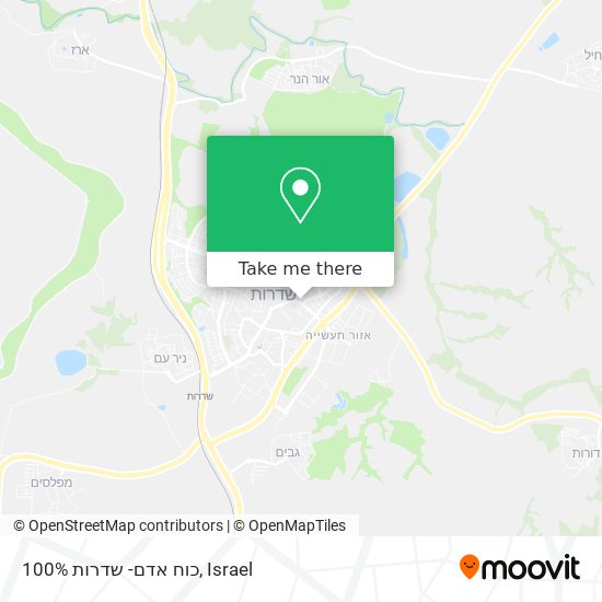 100% כוח אדם- שדרות map