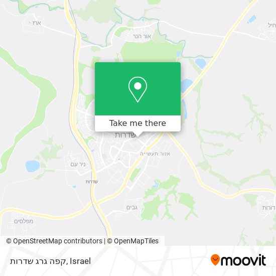 קפה גרג שדרות map