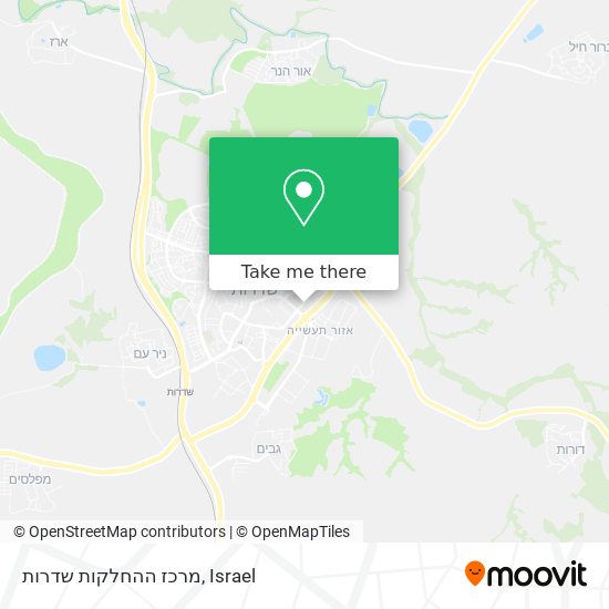 מרכז ההחלקות שדרות map