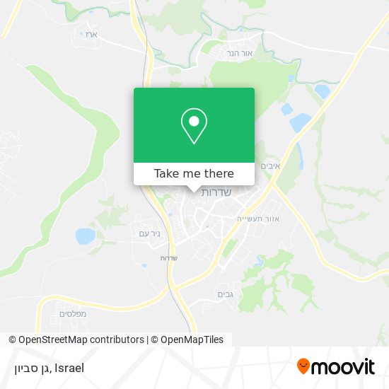 גן סביון map