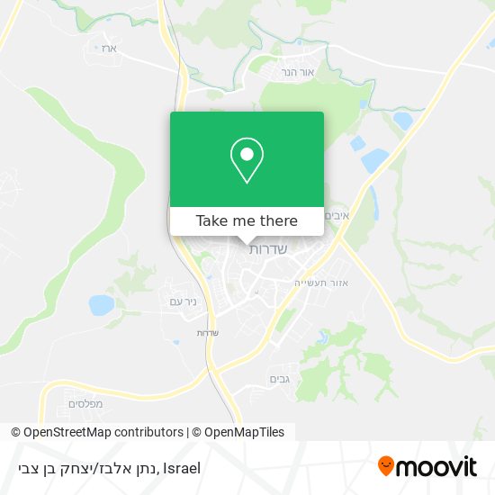 נתן אלבז/יצחק בן צבי map