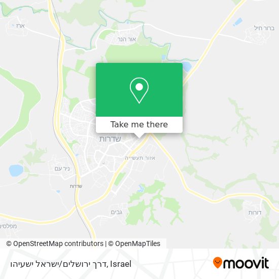 דרך ירושלים/ישראל ישעיהו map