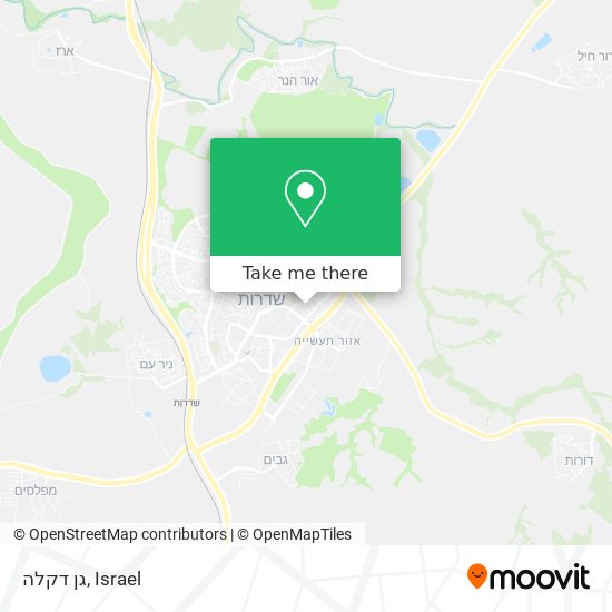 גן דקלה map