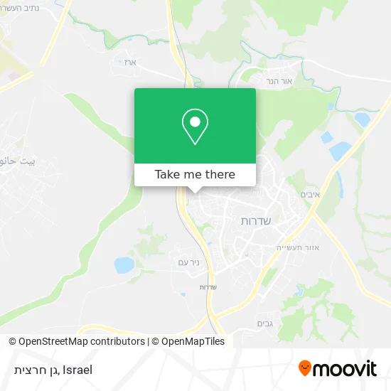 Карта גן חרצית