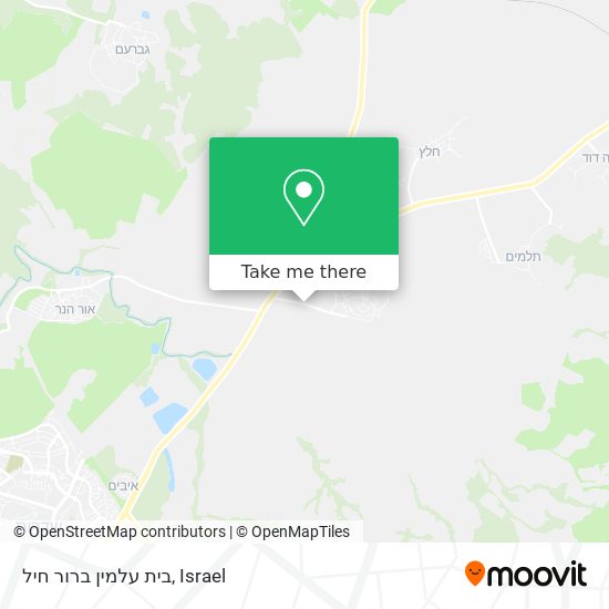 Карта בית עלמין ברור חיל