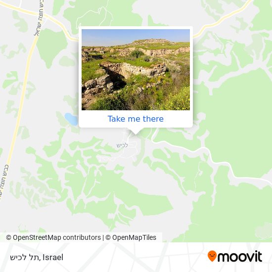 תל לכיש map