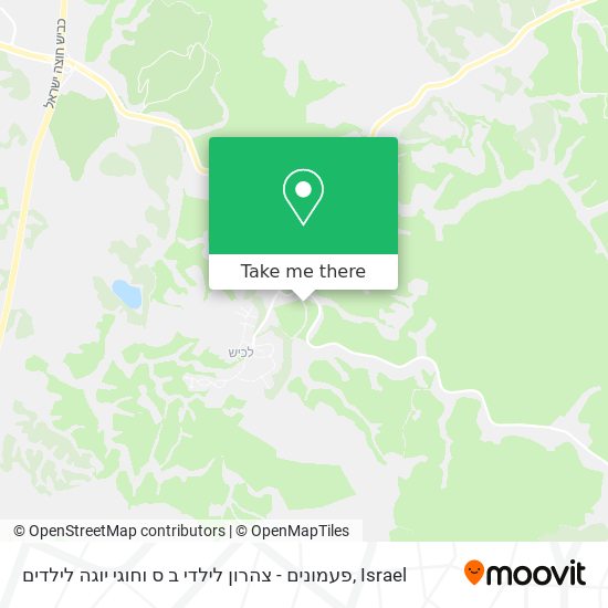 פעמונים - צהרון לילדי ב ס וחוגי יוגה לילדים map