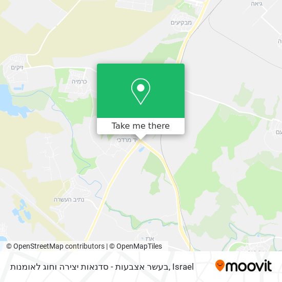 בעשר אצבעות - סדנאות יצירה וחוג לאומנות map