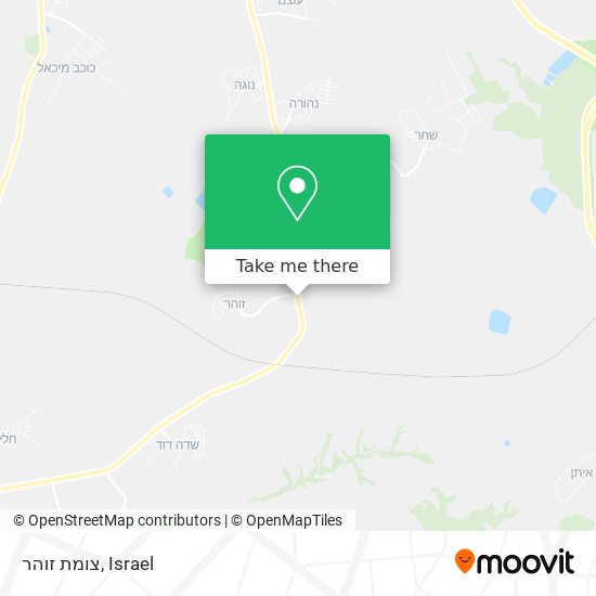 צומת זוהר map