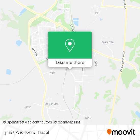 Карта ישראל פולק/צורן