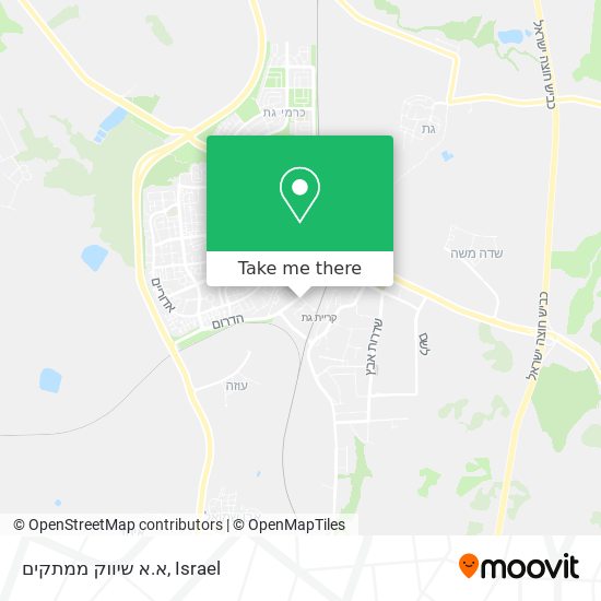 א.א שיווק ממתקים map