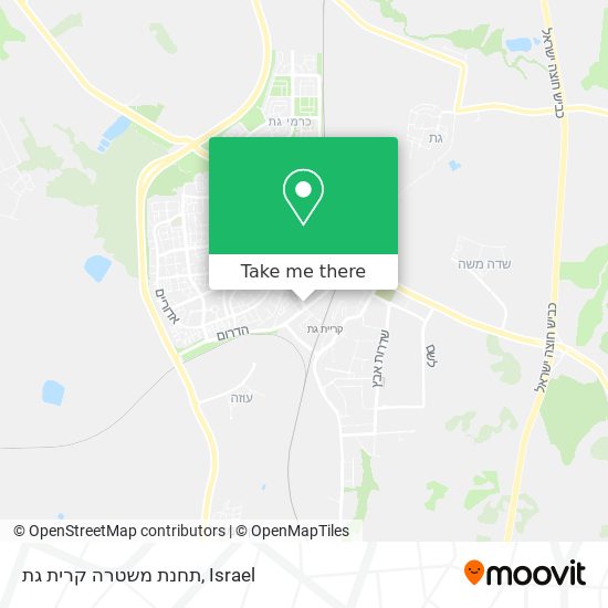 תחנת משטרה קרית גת map