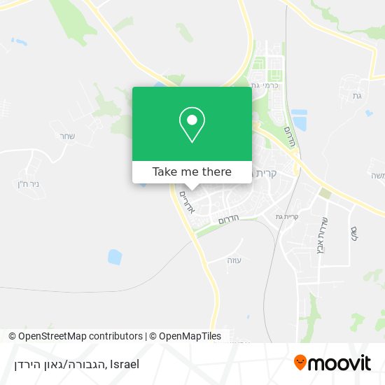 הגבורה/גאון הירדן map