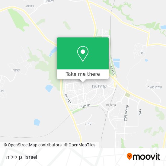 גן ליליה map