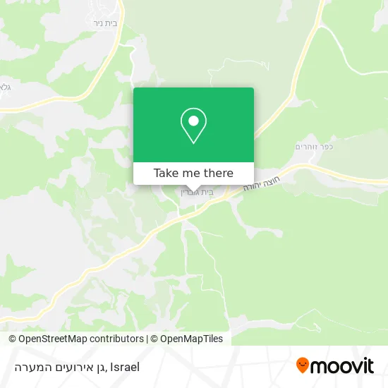 Карта גן אירועים המערה