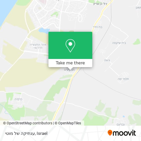 ענתיקה של מוטי map