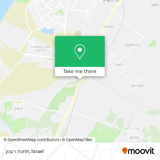 תחנת רענון map