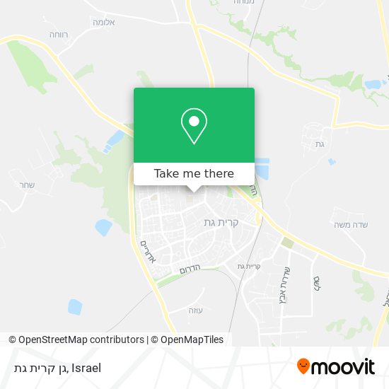 גן קרית גת map